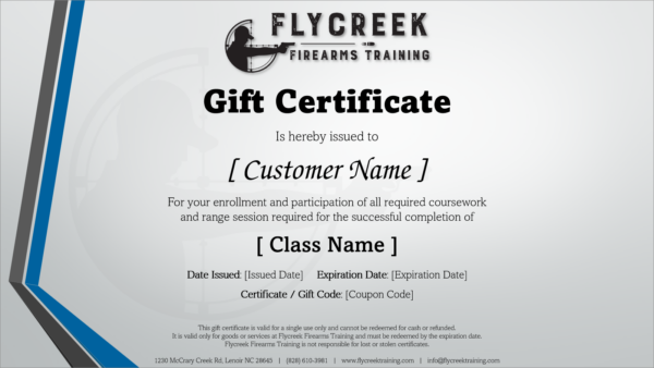 Gift Certificate (NRA Basics of Shotgun Shooting)